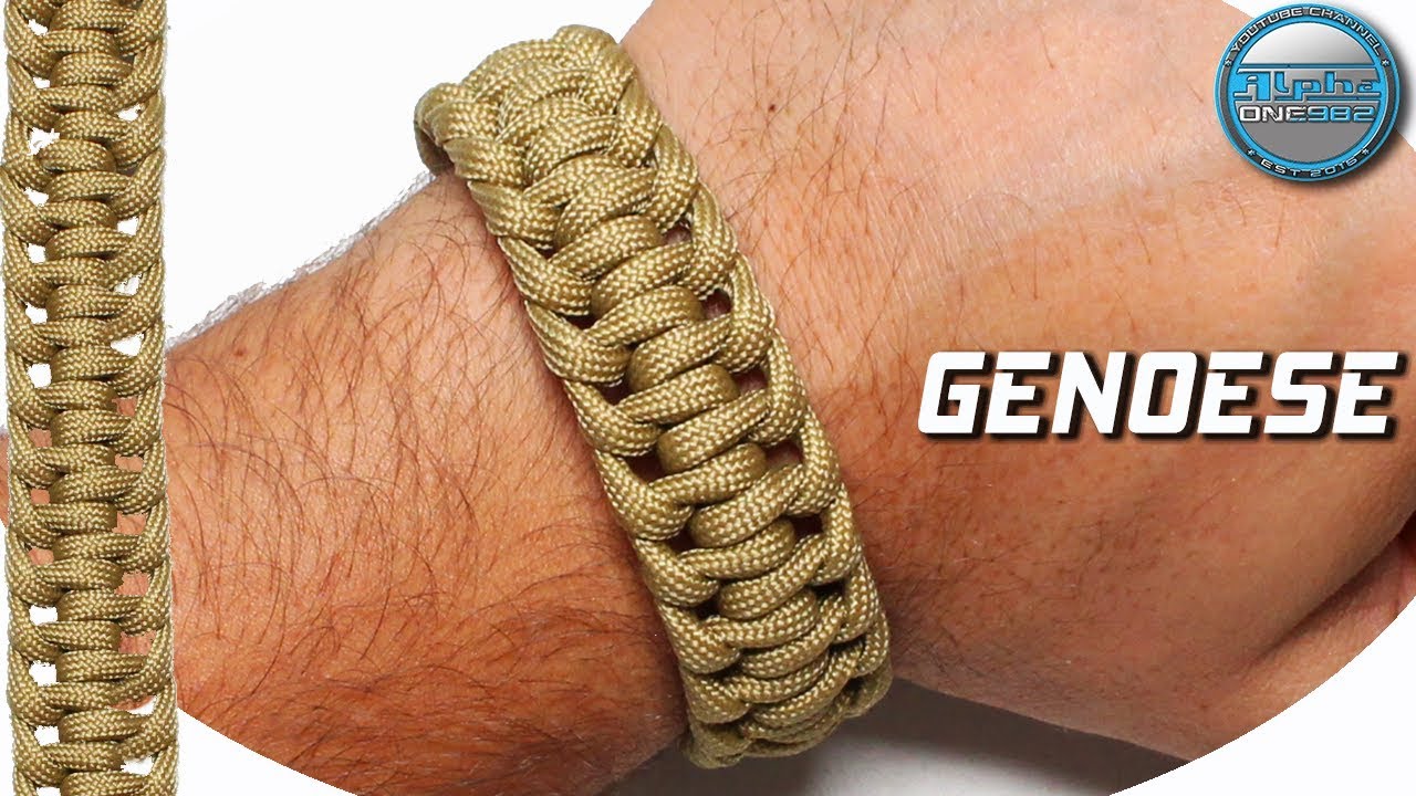 How to make Paracord Bracelet Genoese - World of Paracord Tutorials DIY Paracord Bracelet