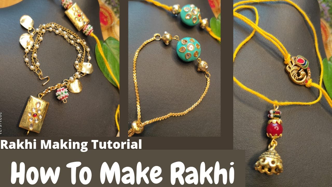 How to Make Rakhi ? // Rakhi Making Tutorial // DIY Rakhi //  how to make rakhi at home