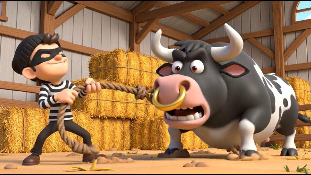 Thief in Old MacDonald's Farm!🐥 EP-2 | Funny Farm Cartoon for Kids | Sneaky Thief & Surprise Chicks🐣