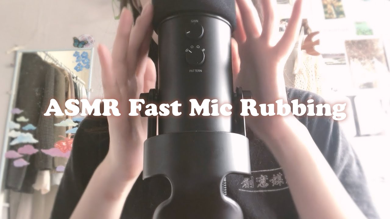ASMR Fast & Aggressive Mic Rubbing 2  | with foam cover