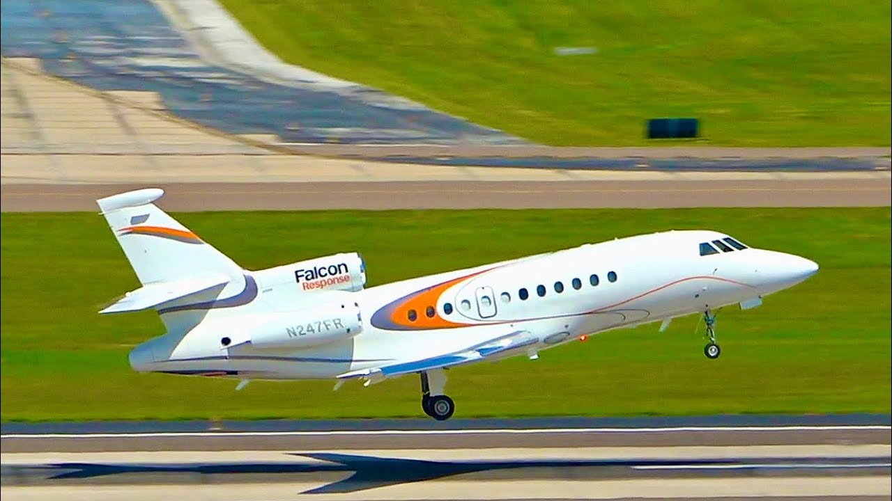 Потрясающие и сексуальные Falcons, Gulfstreams, международные 777 и A330 в TPA