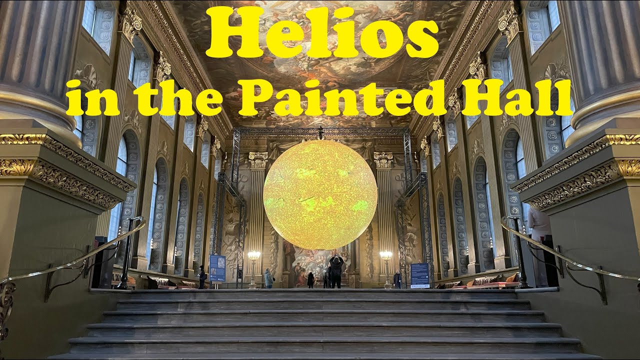 Helios Exhibition in the Painted Hall, Old Royal Naval College, Greenwich, London.