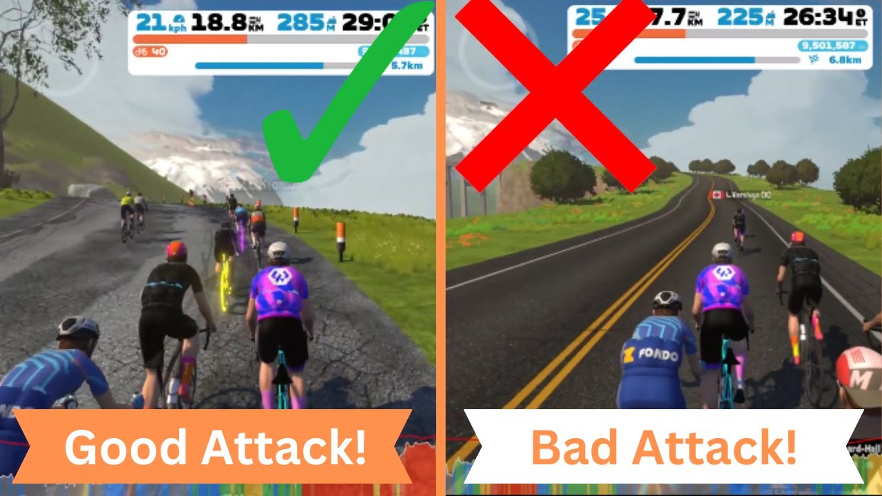Когда следует атаковать в гонке Zwift? — Изучаем Zwift