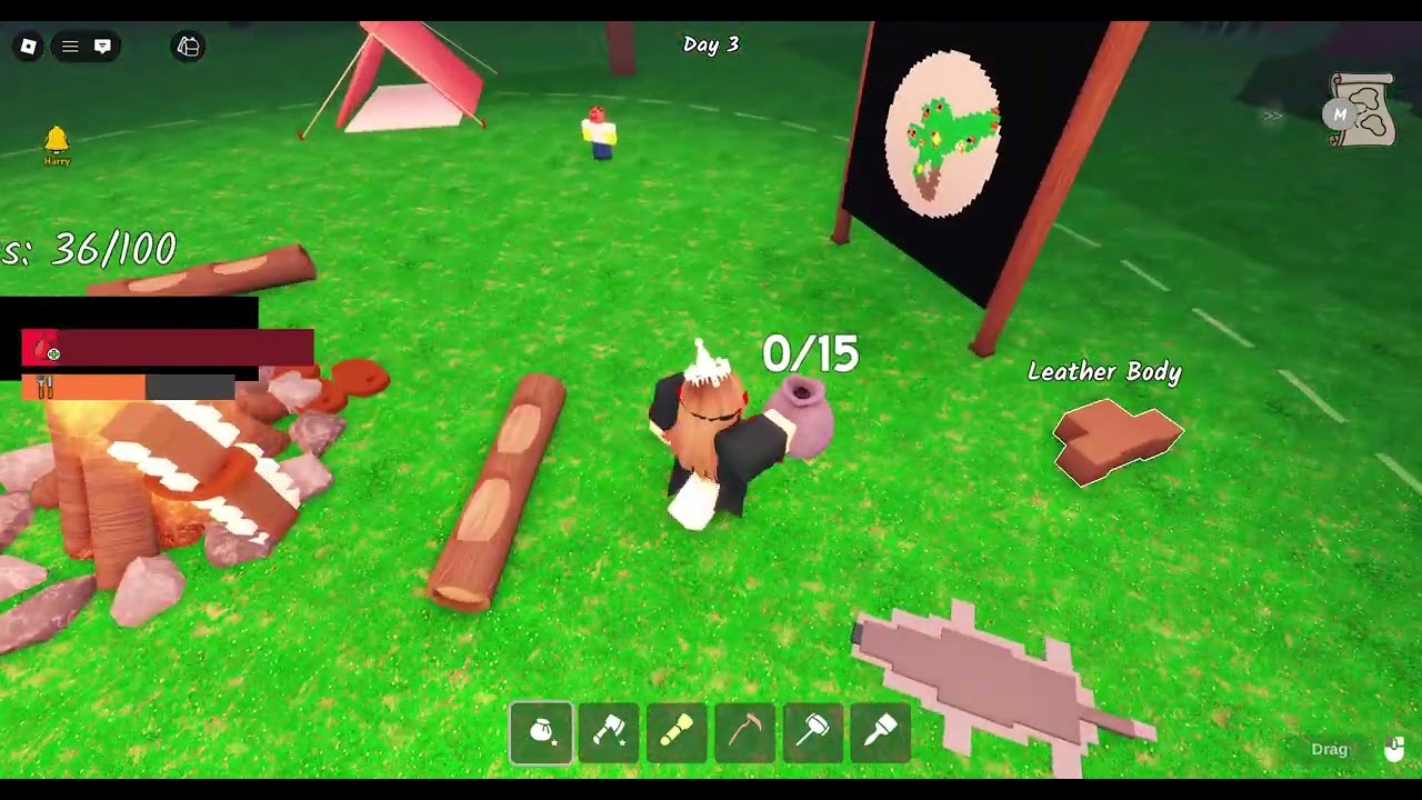 Playing roblox with my friend :D (99 nights)