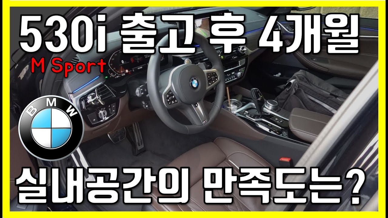BMW 530i m sport 출고 후 4개월, 디자인과 실내공간 여전히 만족할까? [530i msp 출고, 530i msp 옵션]