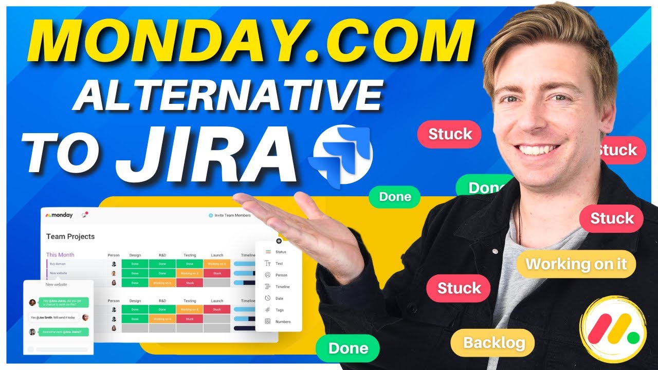 Monday.com Agile Project Management Tutorial | Jira Alternative