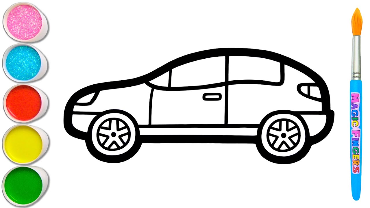 Mobil Listrik Menggambar dan Melukis 🚗🔌⚡🌿 Tutorial Mewarnai untuk Anak-anak & Balita #381