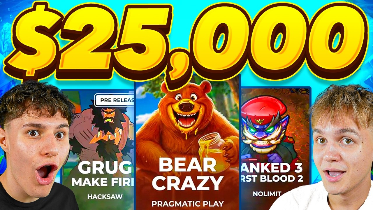 WE TOOK $25,000 TO THE NEWEST GAMES THIS WEEK! (MAX WIN)