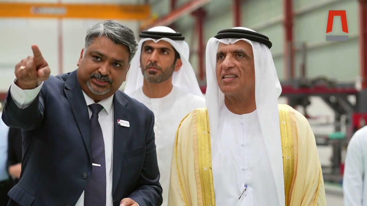 His Highness is attending the opening of Al Ghurair Metal Industries Factory