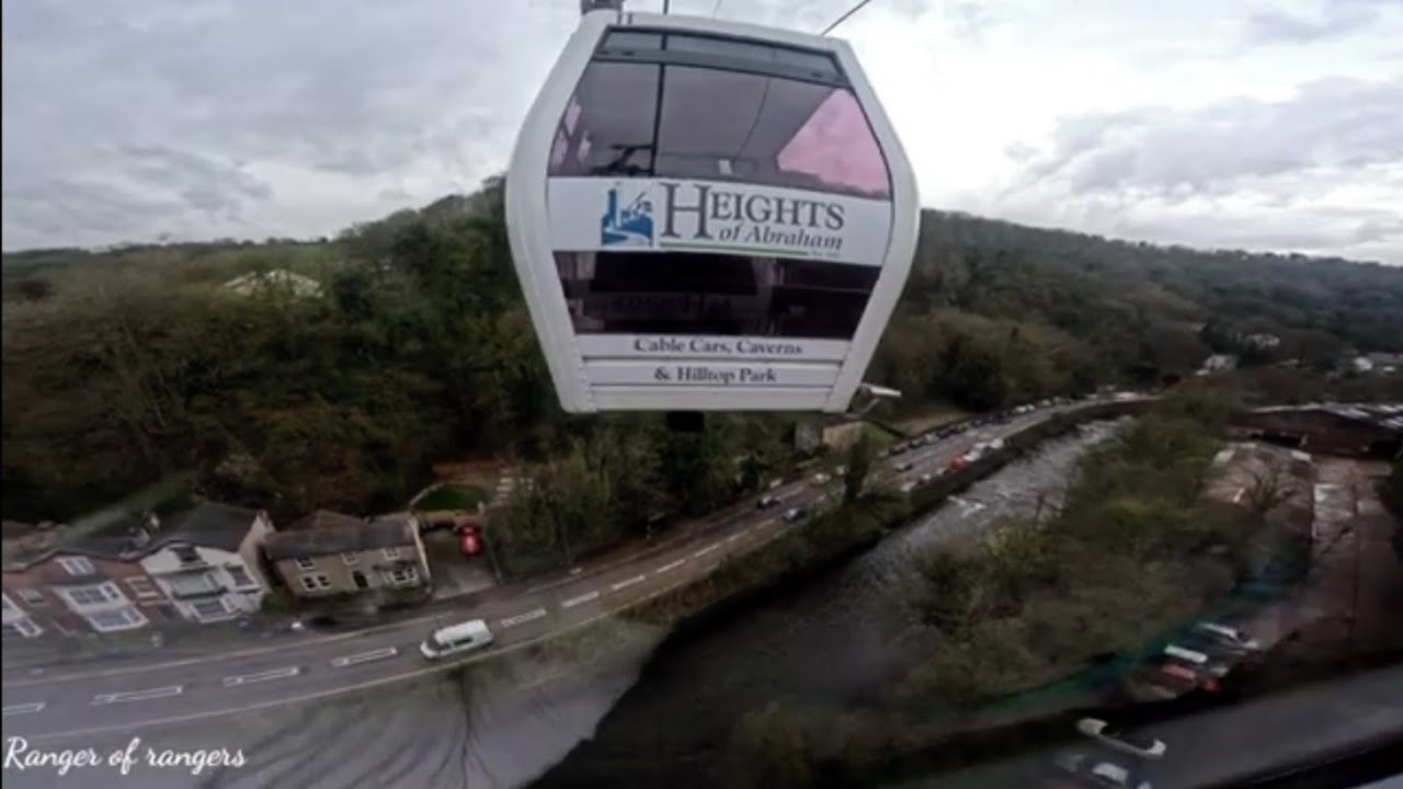 Heights of Abraham cable car rides experienced in Matlock Bath, Derbyshire, England