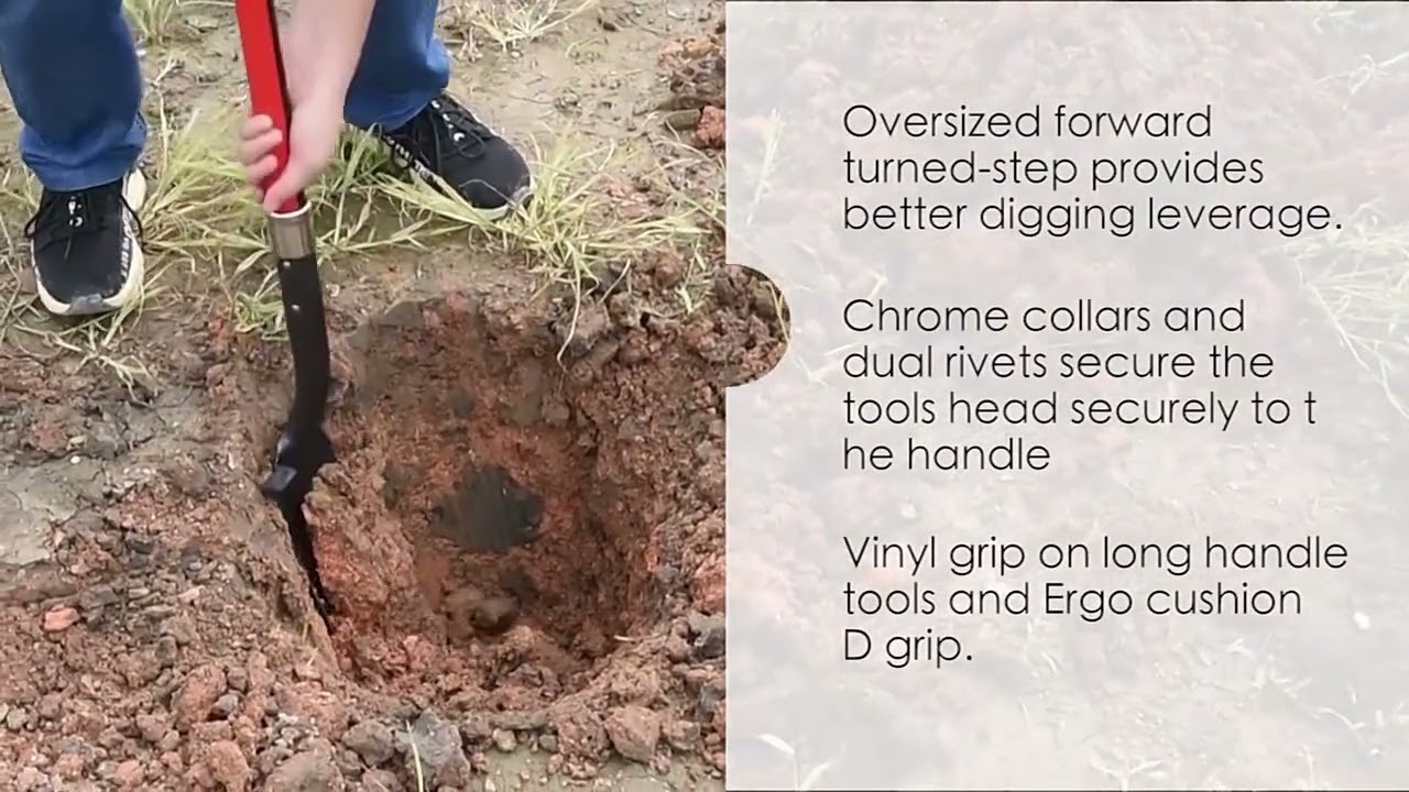 Length with D-Cup Handle Square Shovel