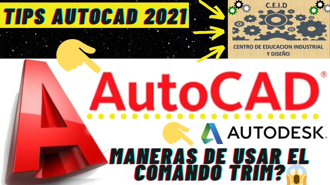 COMO Usar el comando TRIM En AutoCAD 2021 (Tips y USOS)