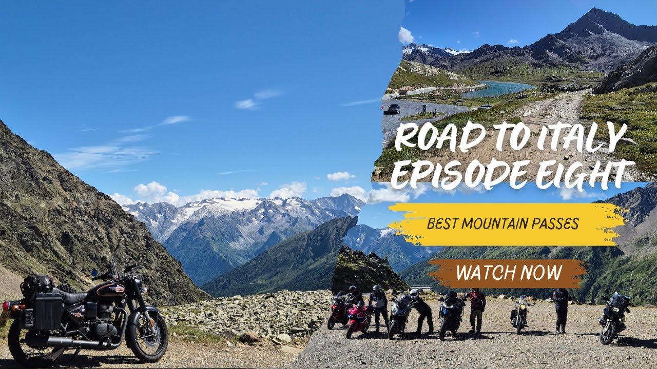 Riding My Royal Enfield 350 from the UK to Italy - Episode 8: Italy's Greatest Mountain Passes