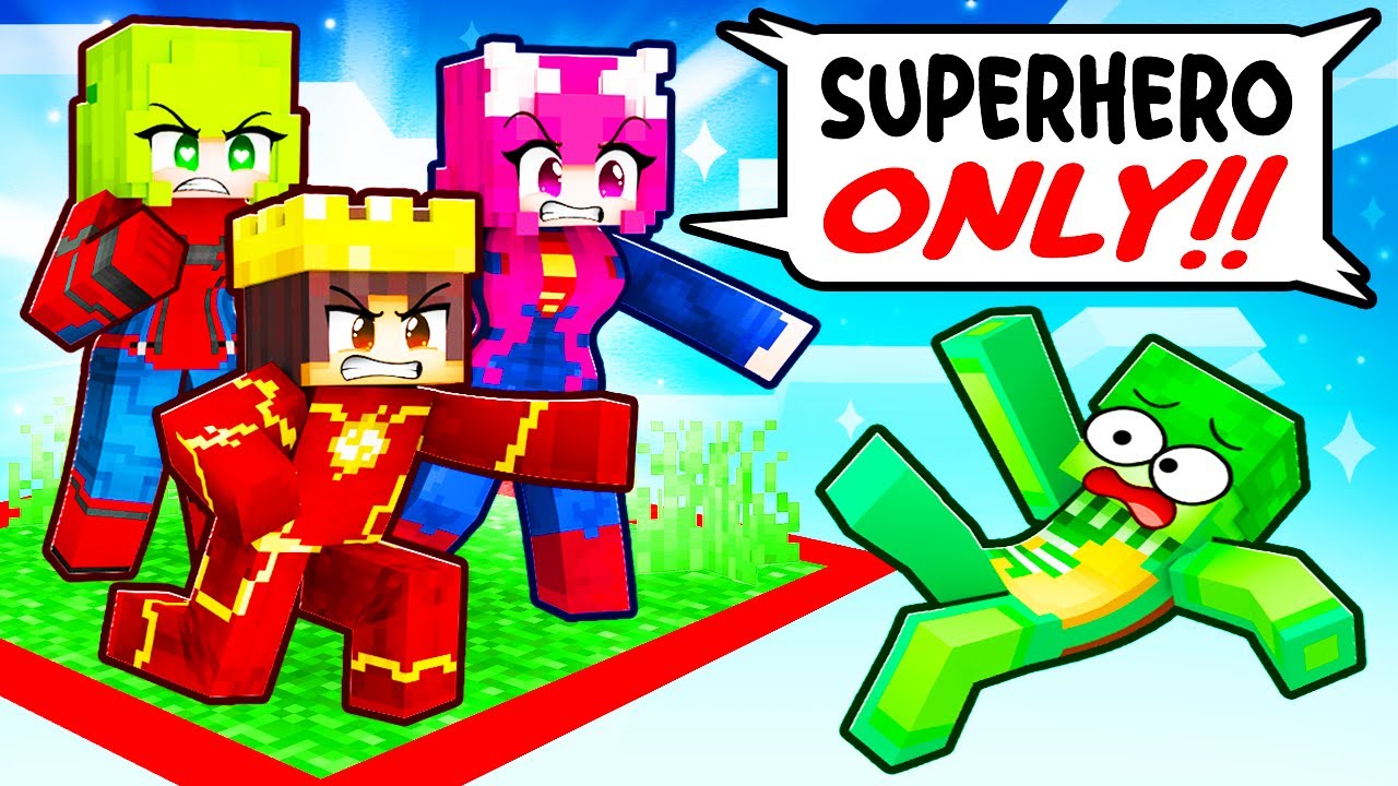 Locked on ONE CHUNK But We’re SUPERHEROES!