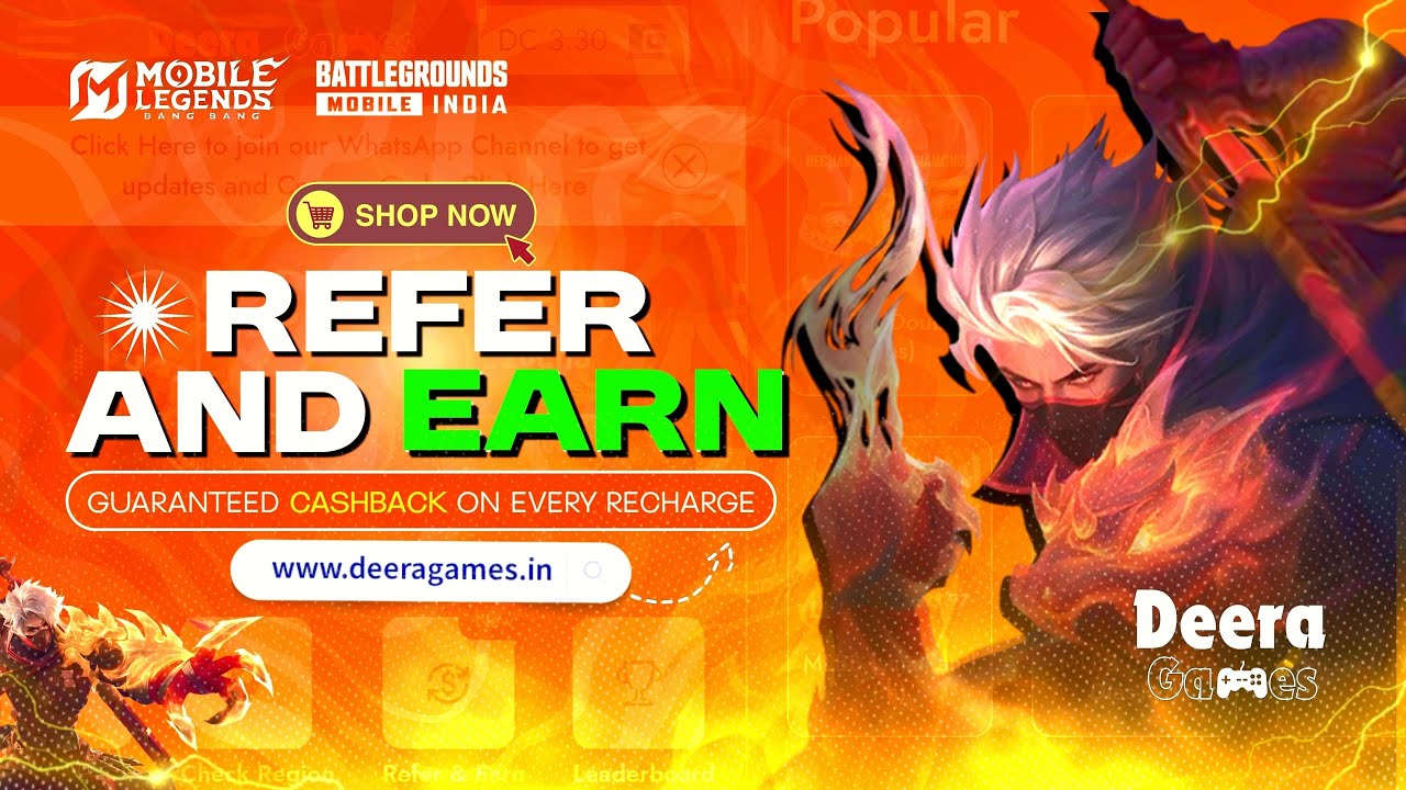 Refer & Earn 1.5% Lifetime Commission | DeeraGames 🎮💰