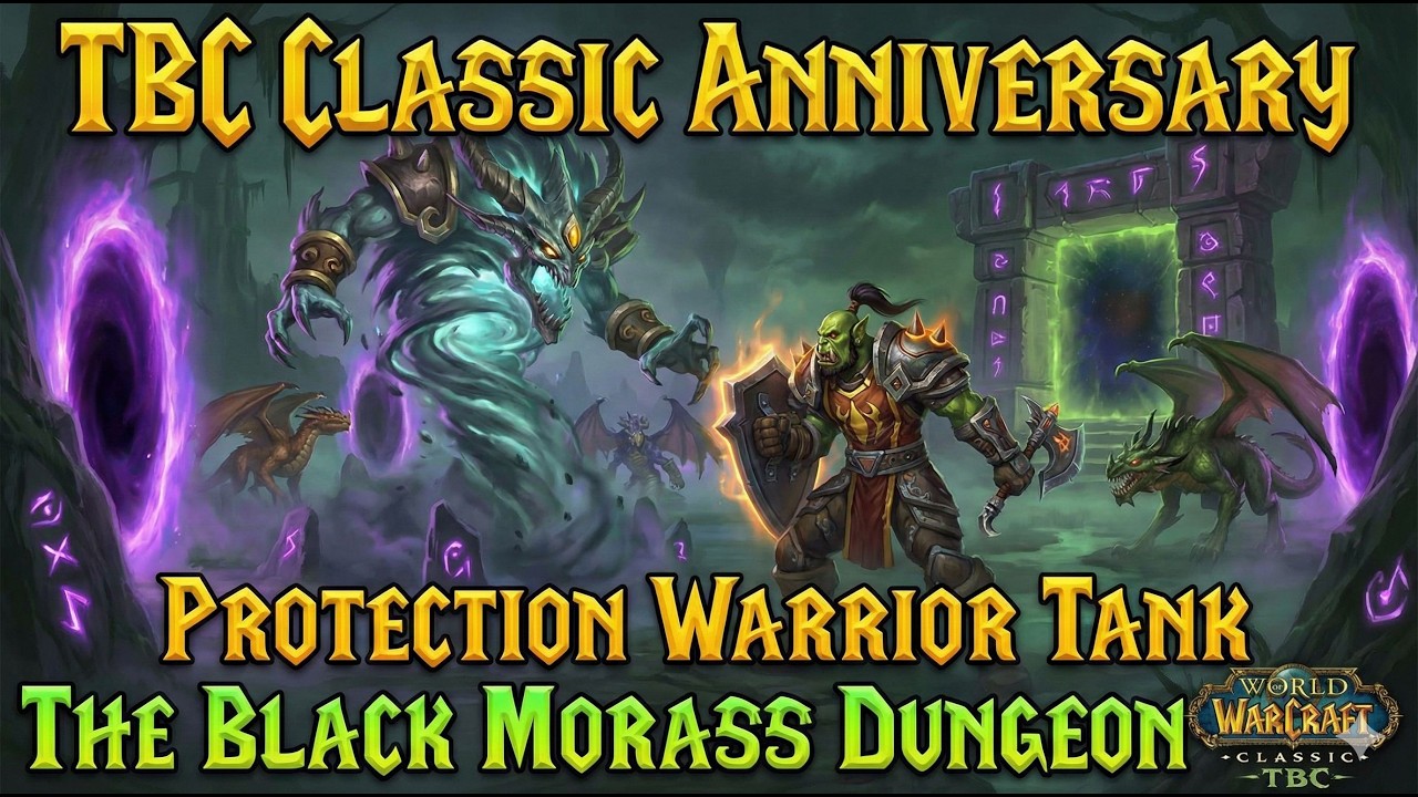 TBC Classic Anniversary Protection Warrior Tank The Black Morass Dungeon