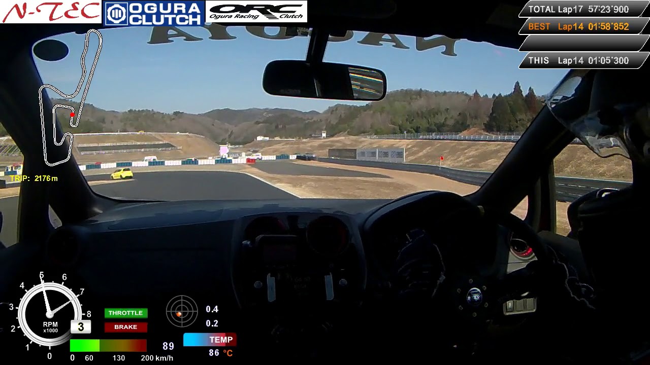 2/24 N-TEC名古屋E12改NA60GT 岡山国際サーキット『1分58秒931』