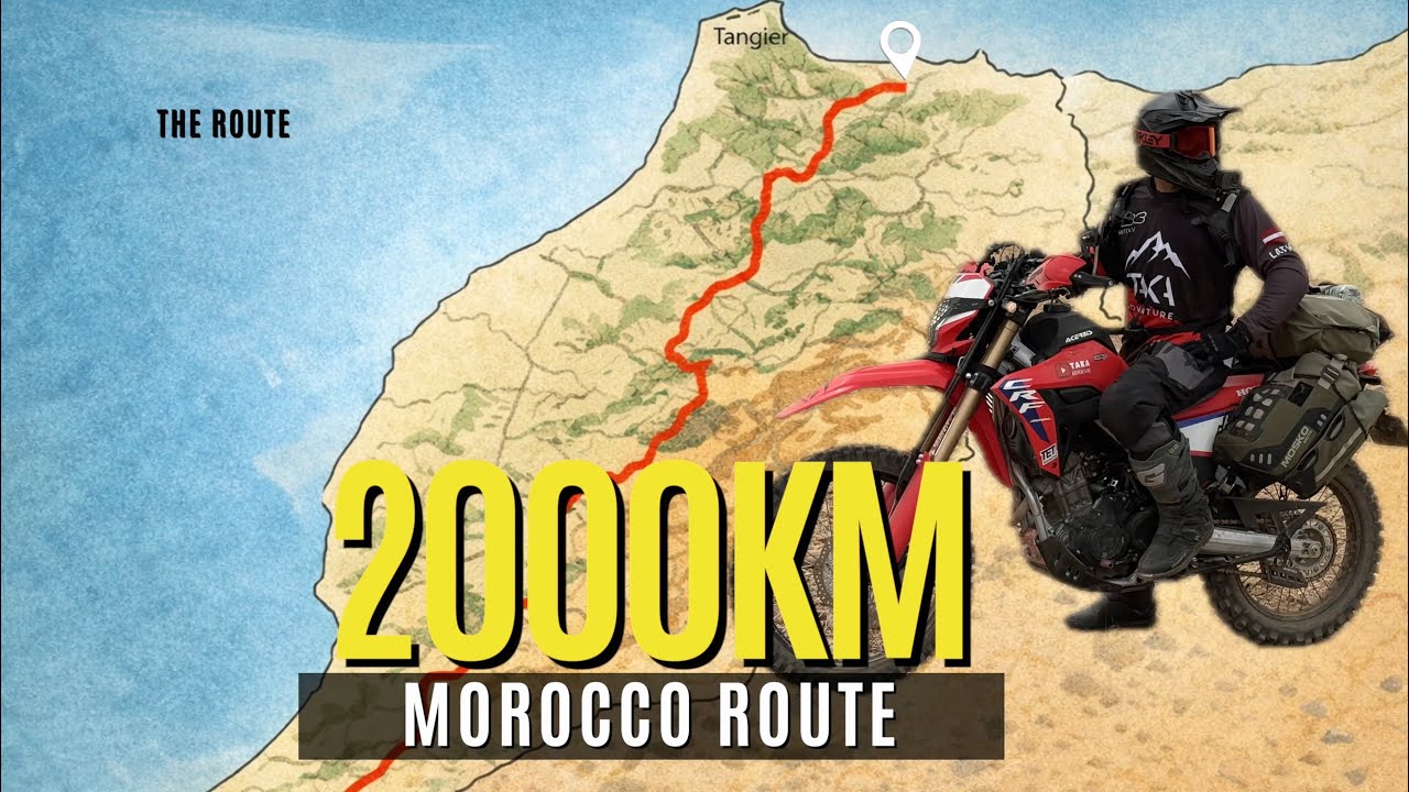 2000KM Across Morocco on a CRF300L | The Route