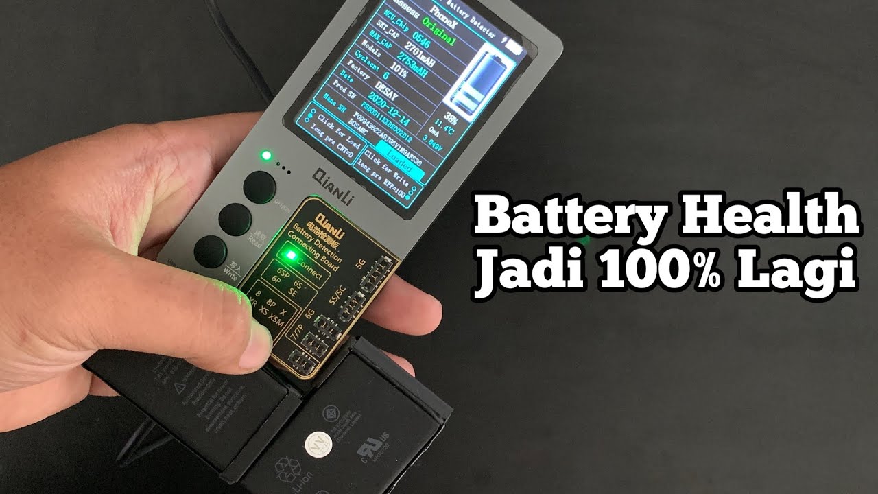 Cara Inject Battery Health iPhone Jadi 100% (Jangan Ditiru)
