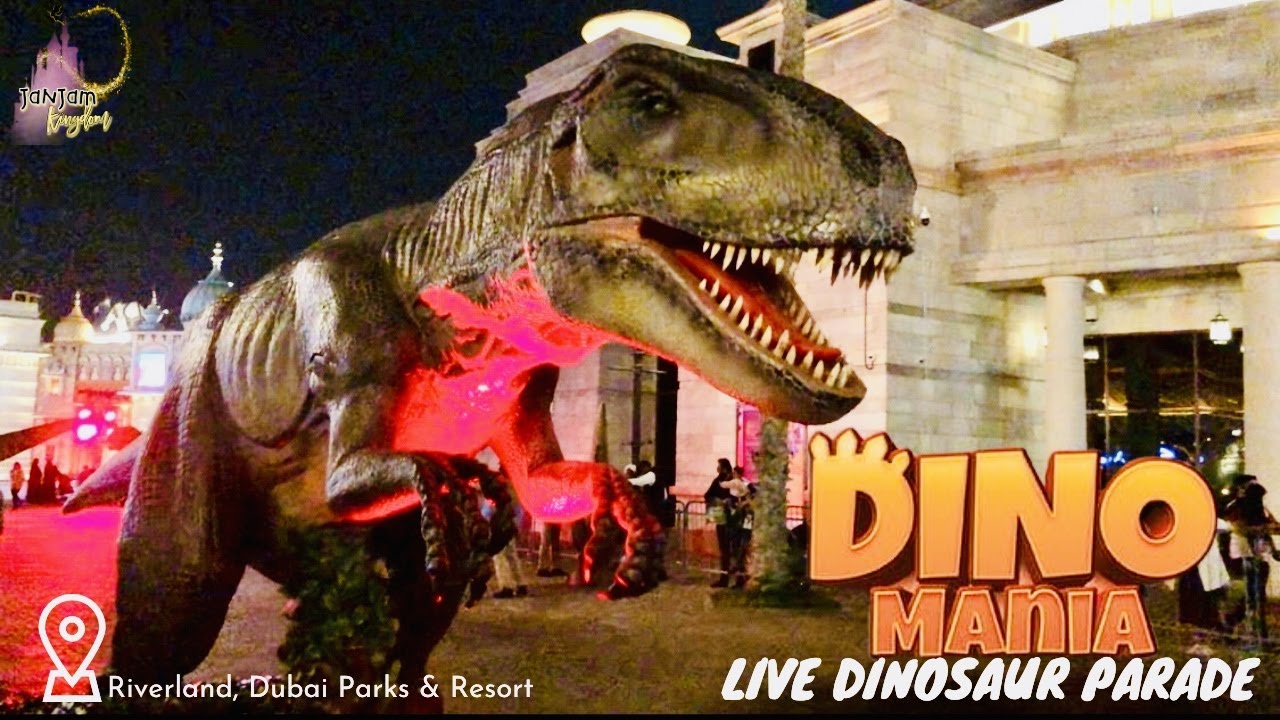 DINO MANIA | LIVE DINOSAURS PARADE AT RIVERLAND DUBA I JANJAM KINGDOM