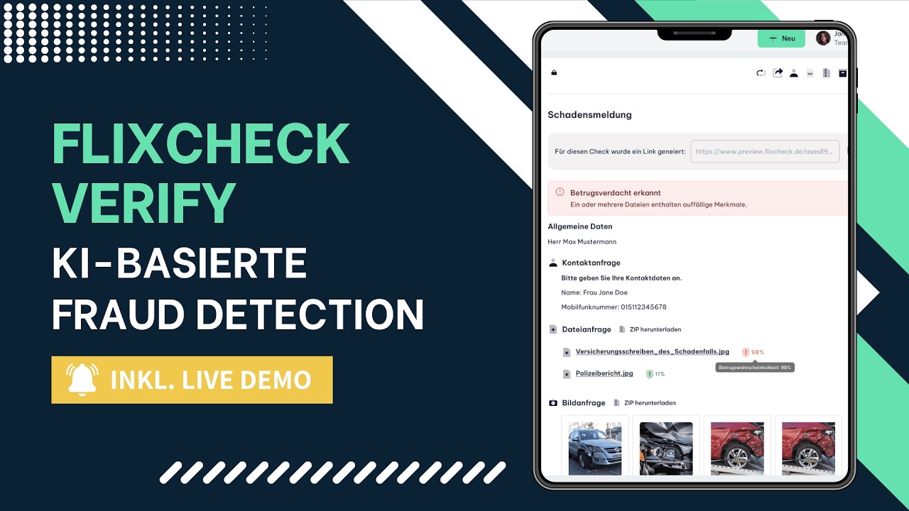 NEU: KI-Betrugserkennung - Flixcheck Verify (inkl. Live Demo)