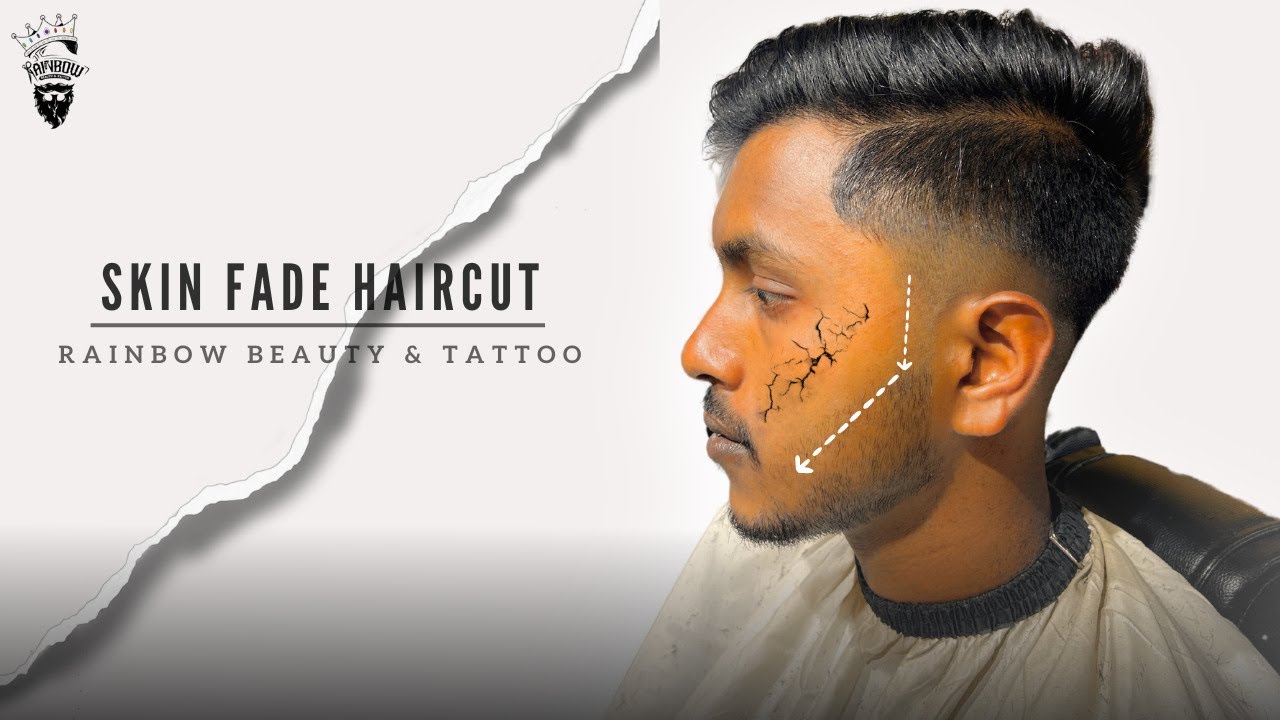 SKIN FADE HAIRCUT || RAINBOW BEAUTY AND TATTOO