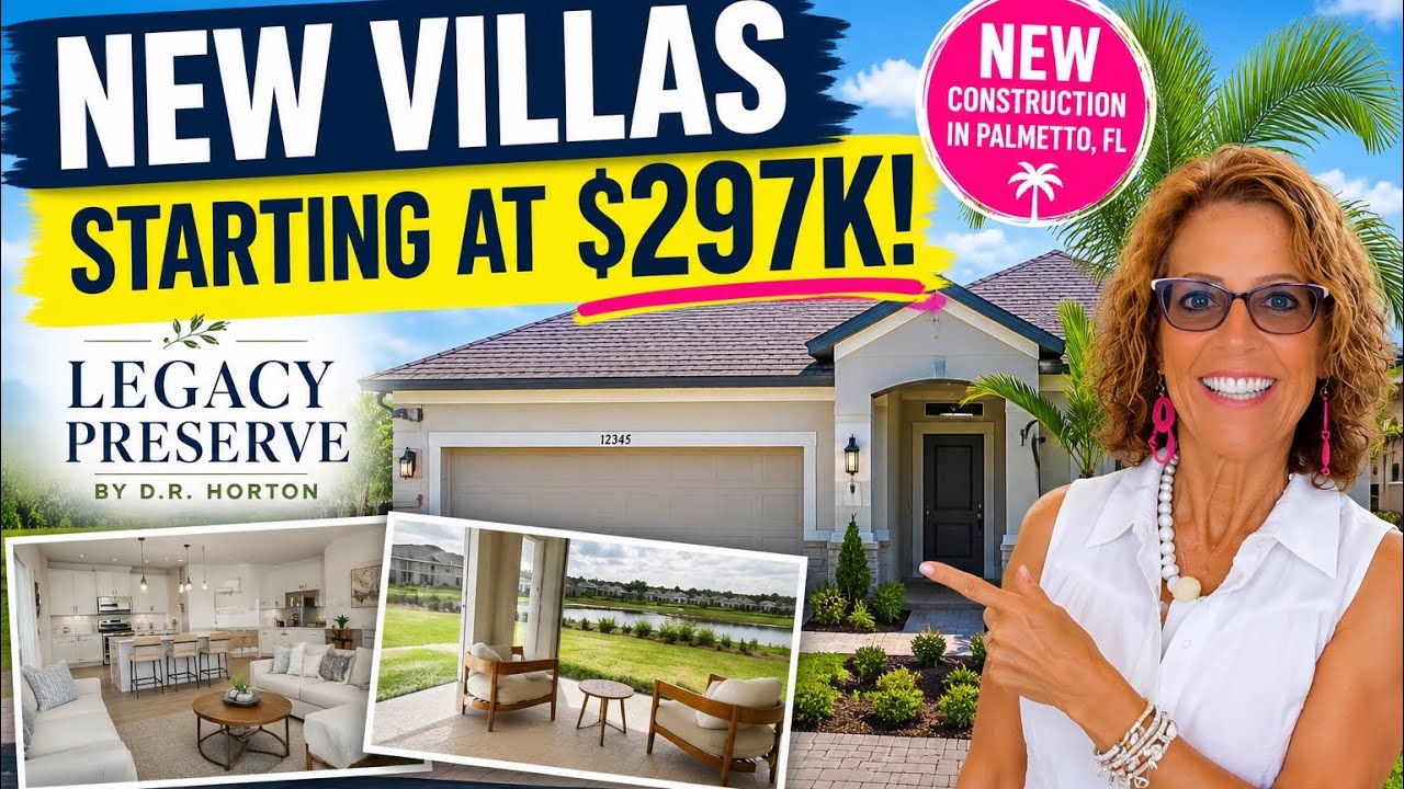 🏡 NEW VILLASSTARTING AT $297K!  Legacy Preserve 
