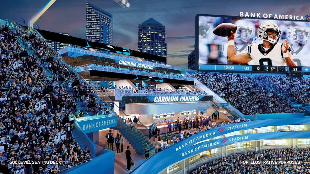Panthers unveil proposed Bank of America Stadium renovations