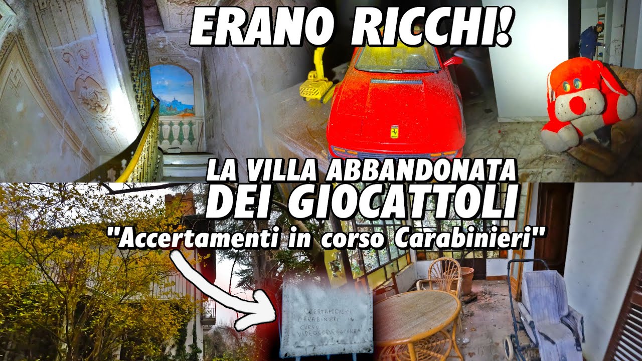 LA VILLA ABBANDONATA D'UNA FAMIGLIA MILIONARIA: CI SONO GIOCATTOLI IN TUTTE LE STANZE!