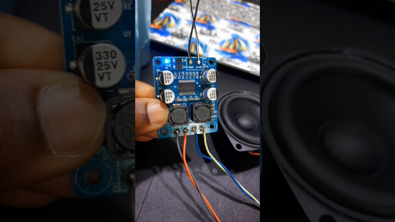 Tpa3118 mono 60w #music #amplifier #speaker #battery #viralvideo #bass #ncs #dj