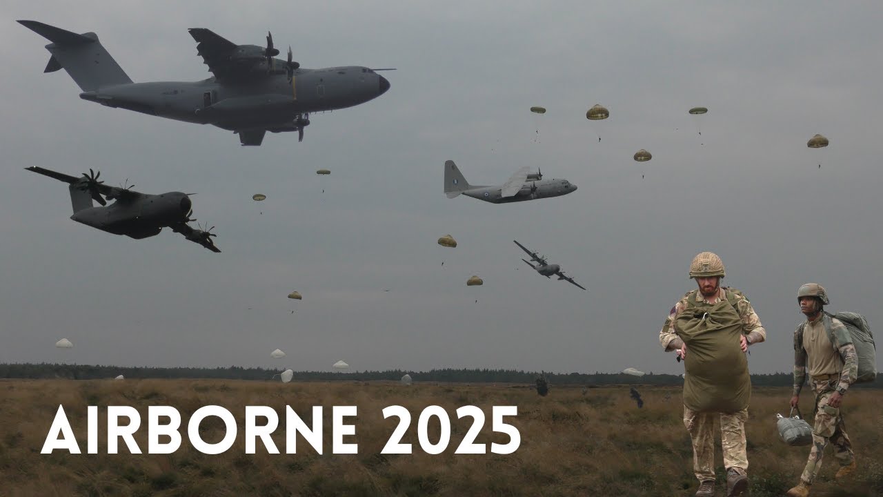 🪖✈️ AIRBORNE 2025 | Massale Parachutedropping & NAVO Vliegtuigen in actie!