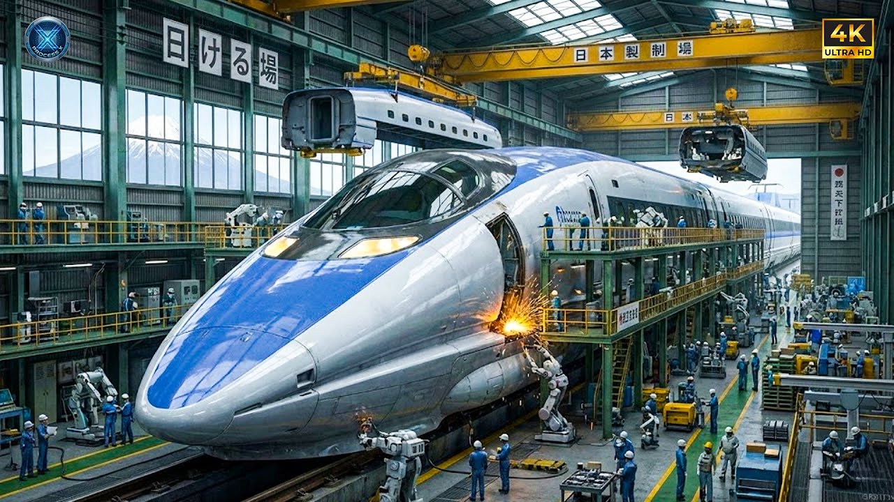 Inside the Bullet Train Factory: How High-Speed Rails Are Built in Japan