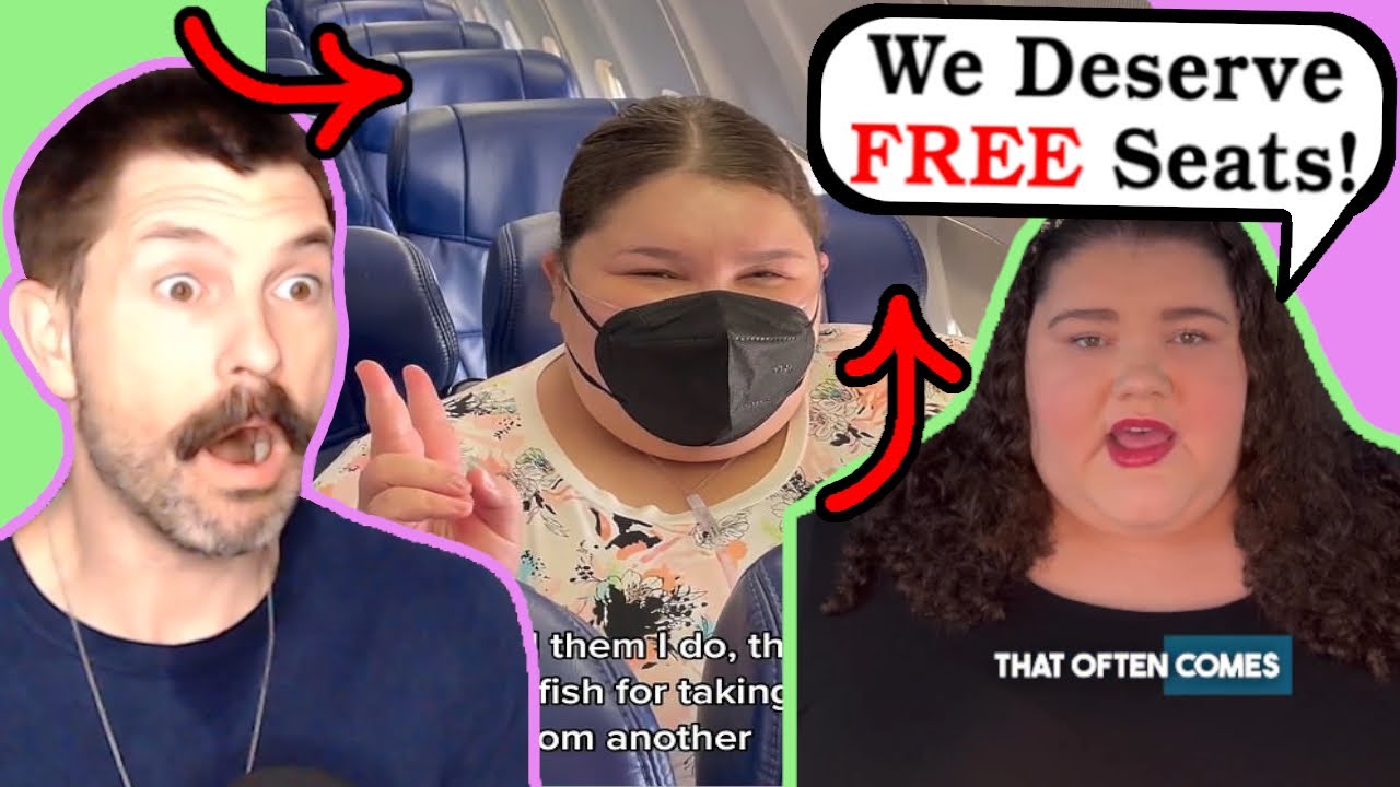 FAT Influencer DEMANDS FREE Seats On Plane! - Fat Acceptance TikTok
