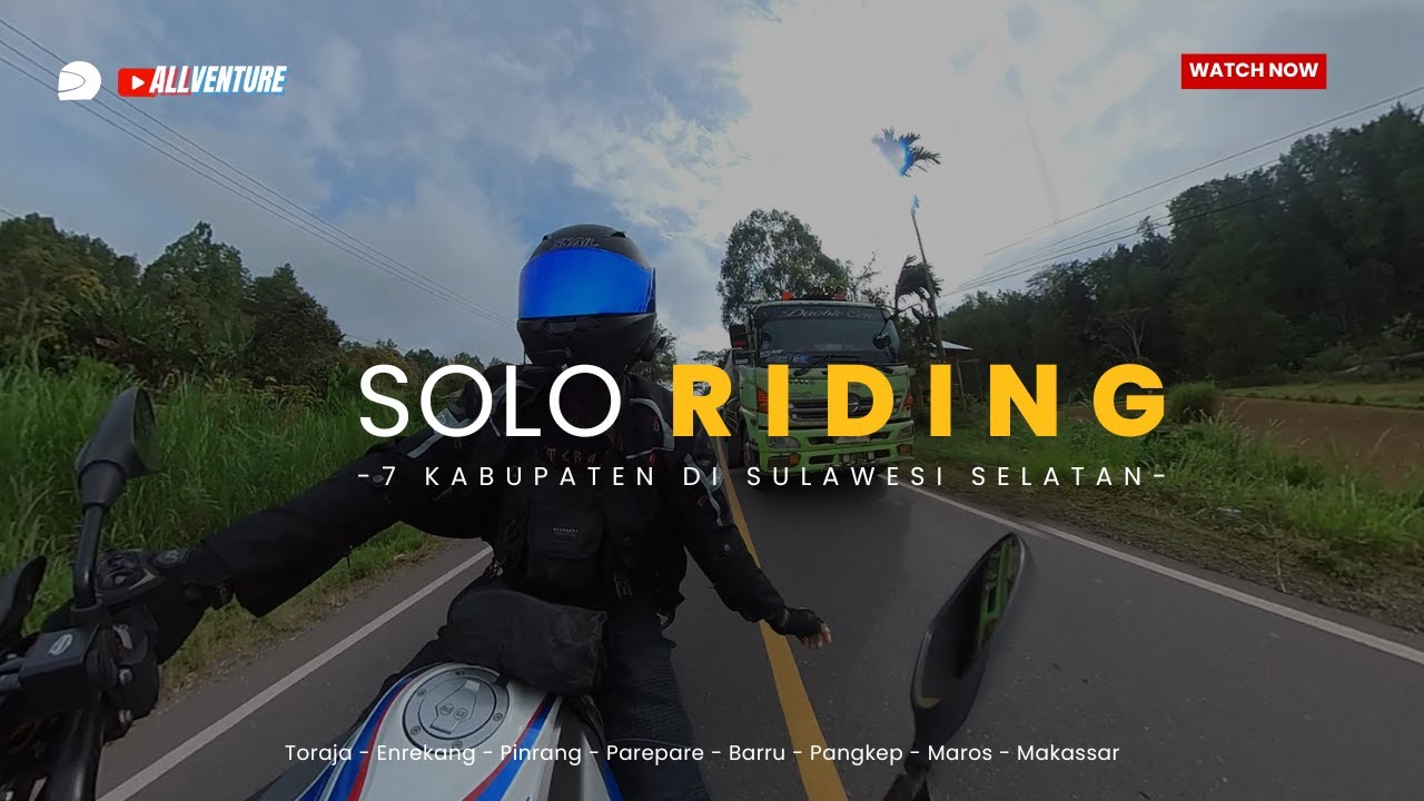 SOLO RIDING 6 JAM NONSTOP ⁉️  MENYUSURI 7 KABUPATEN di SULAWESI SELATAN