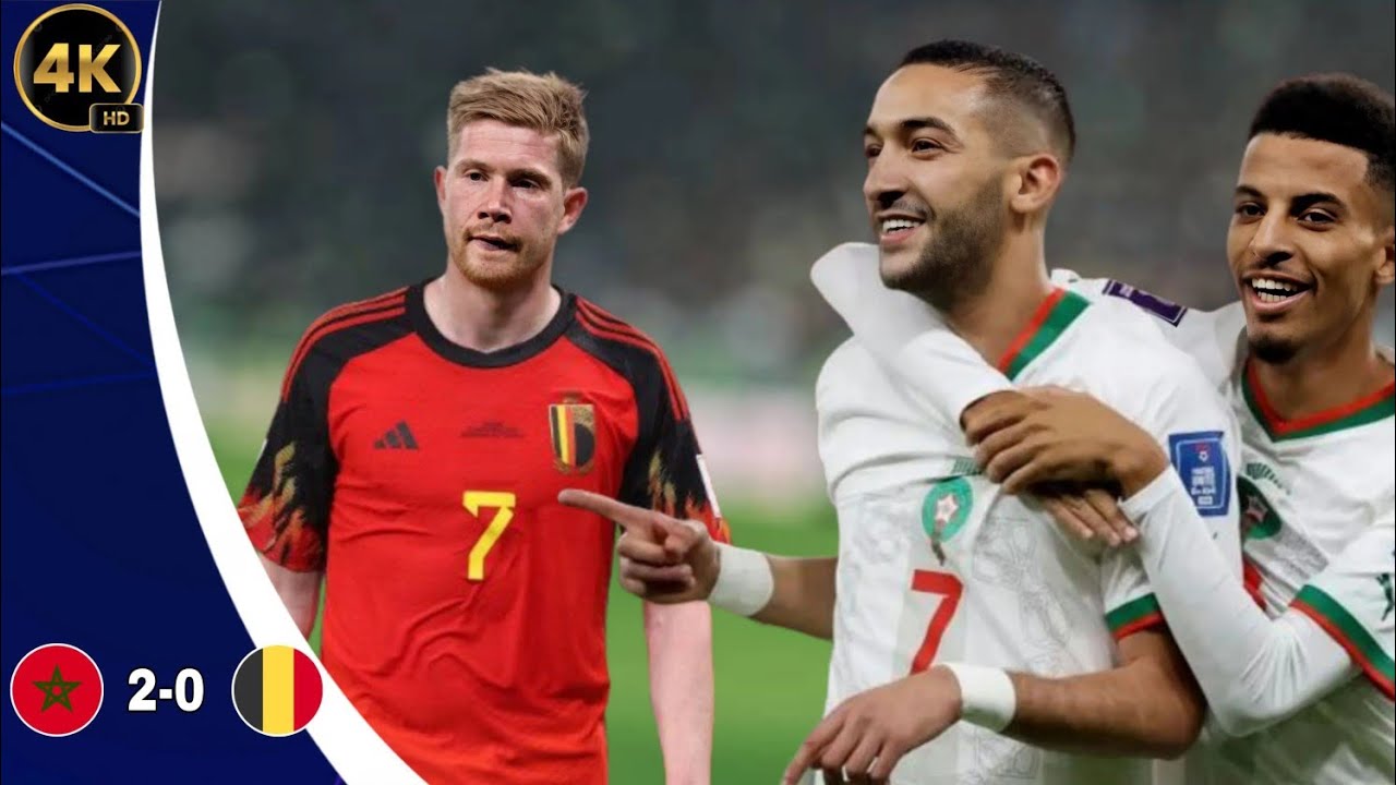 Maroc vs Belgique : Résumé des Meilleurs Moments | Coupe du Monde 2022 | 4K