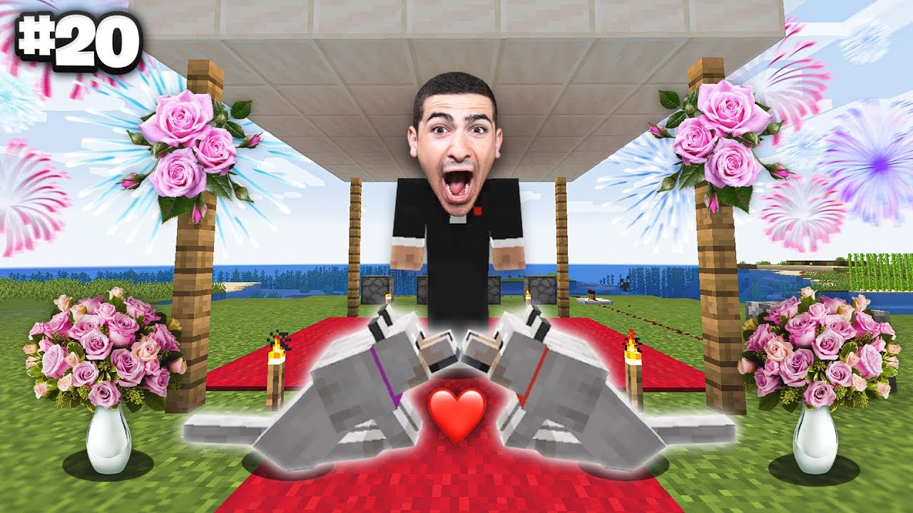 הכלבים שלי במיינקראפט התחתנו !!