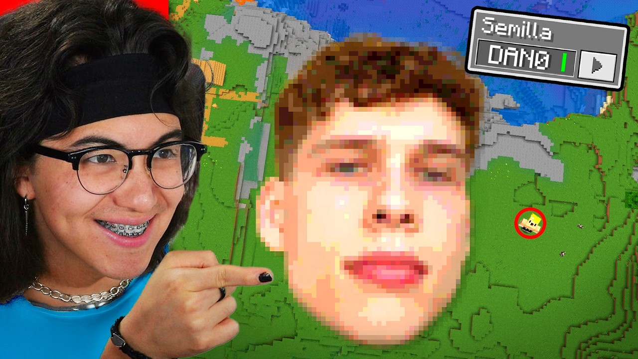 Trolle&eacute; a DanoMC con Su CARA REAL en Minecraft!