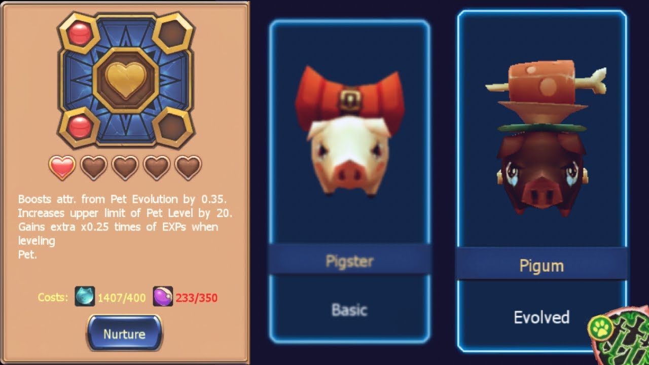 Sword of Chaos - From Pigster To Pigum - Pet Evolution - Nurture & Havoc Skill 