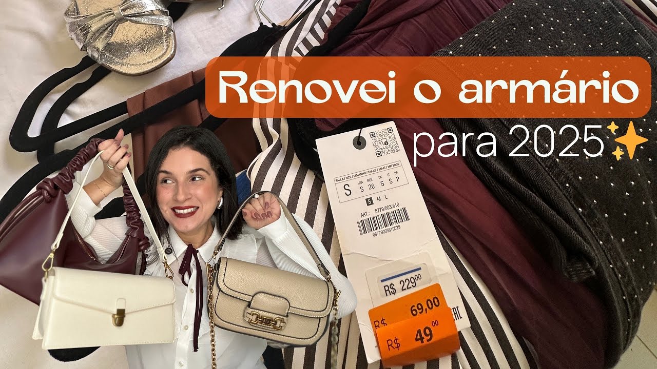 PEÇAS NOVAS no CLOSET | Roupas, sapato e bolsas | Zara 70% OFF 🚨👀‼️, C&A, Renner, Santa Lolla e +