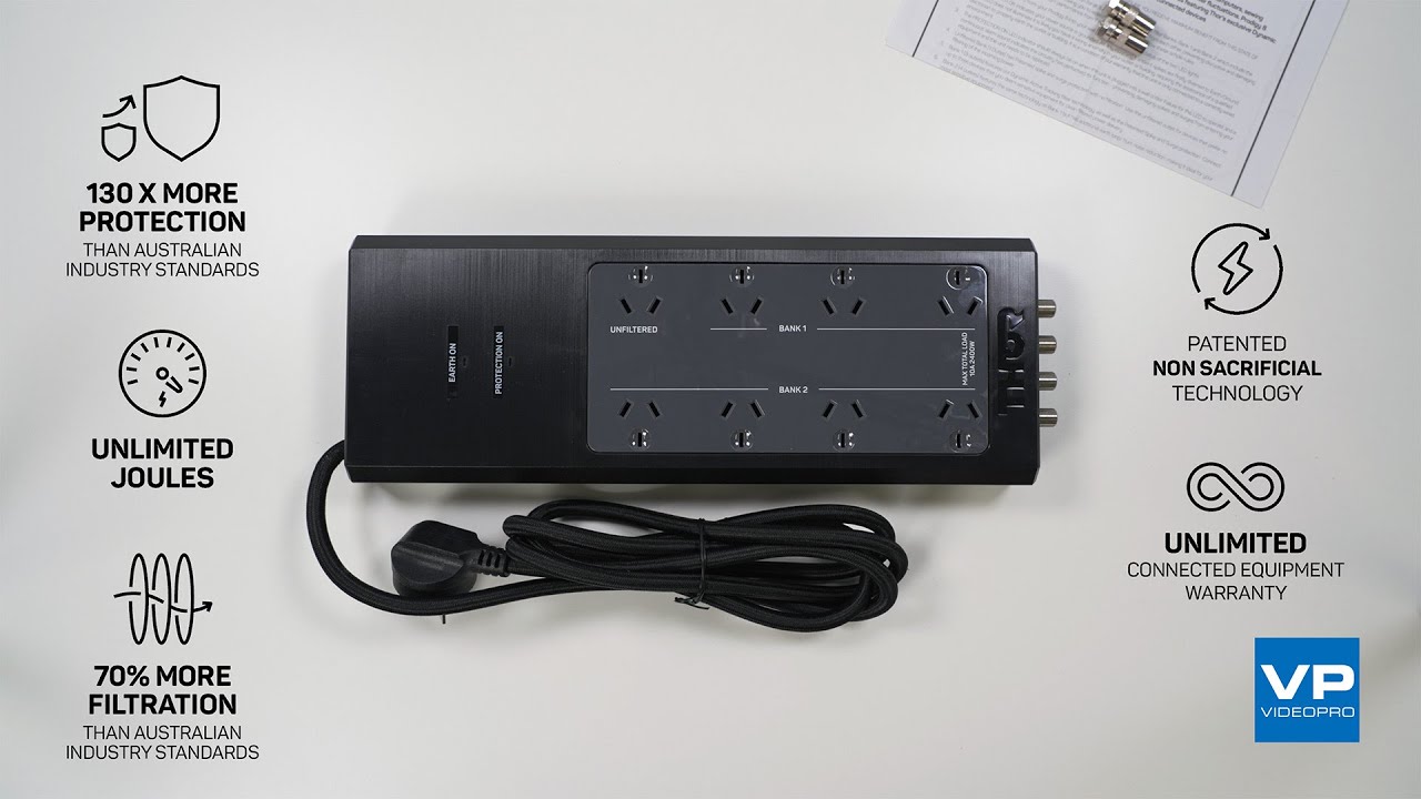 THOR P8 Prodigy | 8 Way Surge Protector with Elite Filtration
