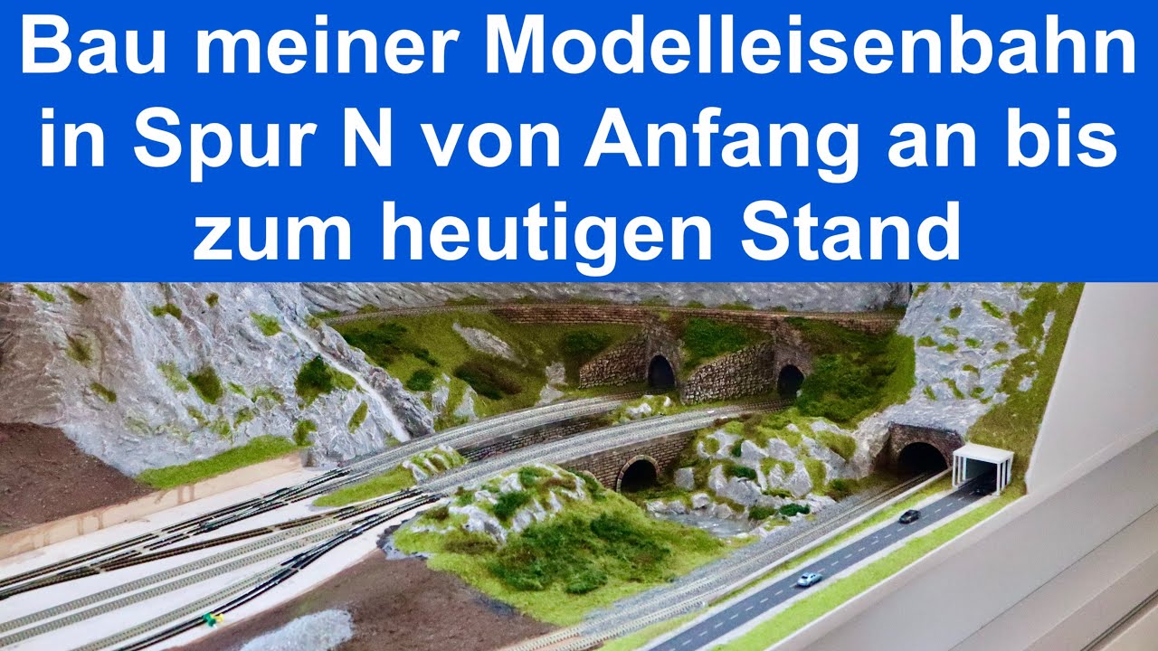 Aufbau meiner Modelleisenbahn in Spur N von Anfang an bis zum heutigen Stand in unter 30 Minuten