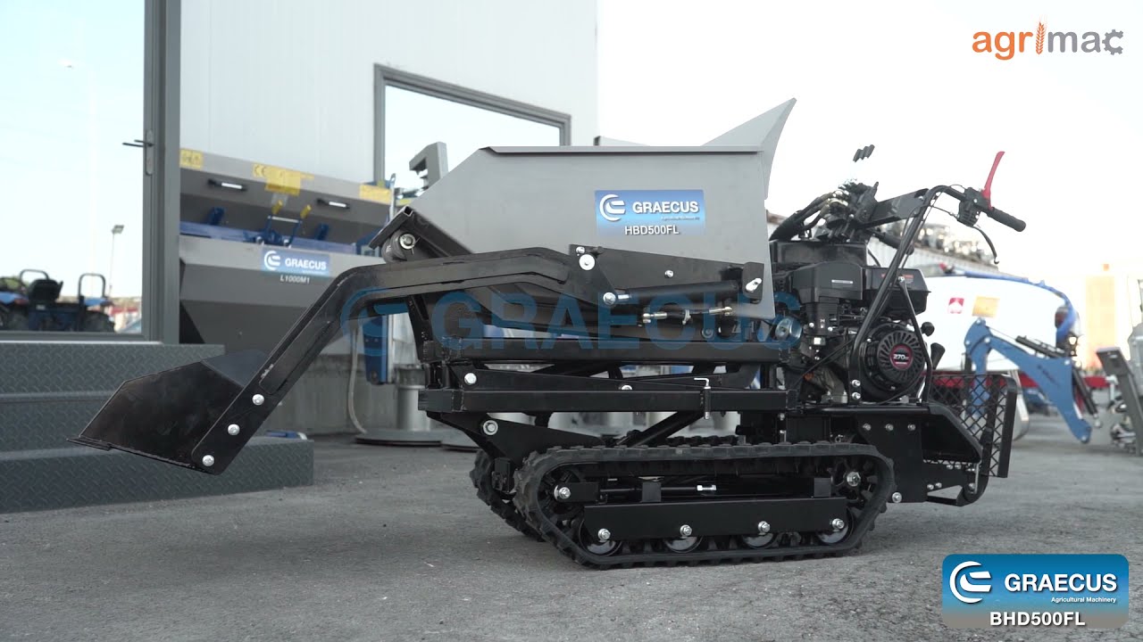 Ντάμπερ με φορτωτή και υψηλή ανατροπή GRAECUS BHD500FL | AGRIMAC
