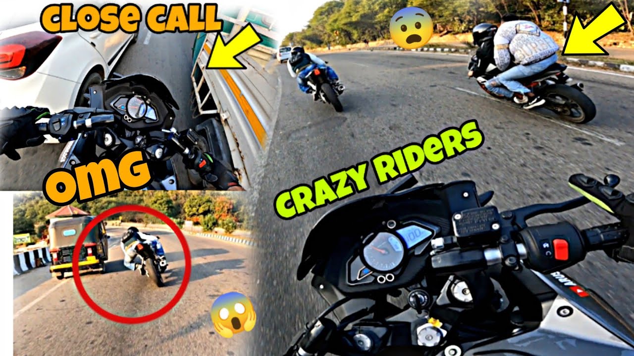 Hyper ride gone wrong 😱|| crazy riders 😤|| almost crashed 🥵