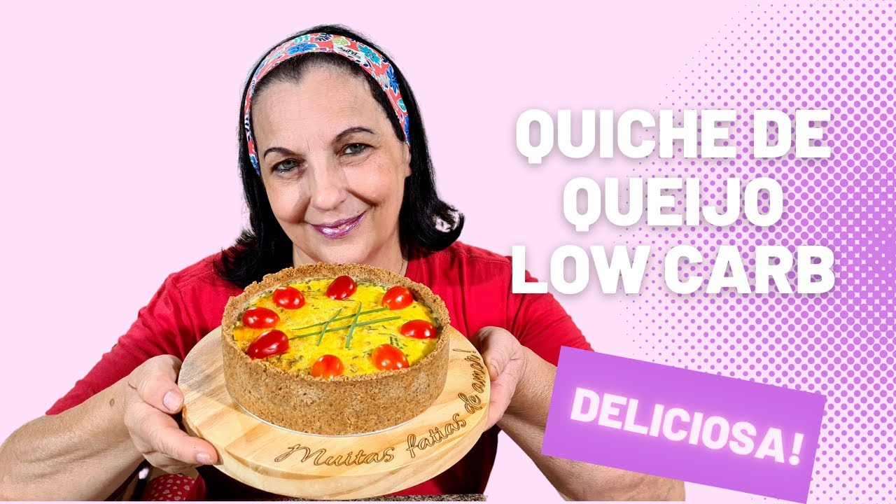 Quiche Low Carb de Queijo