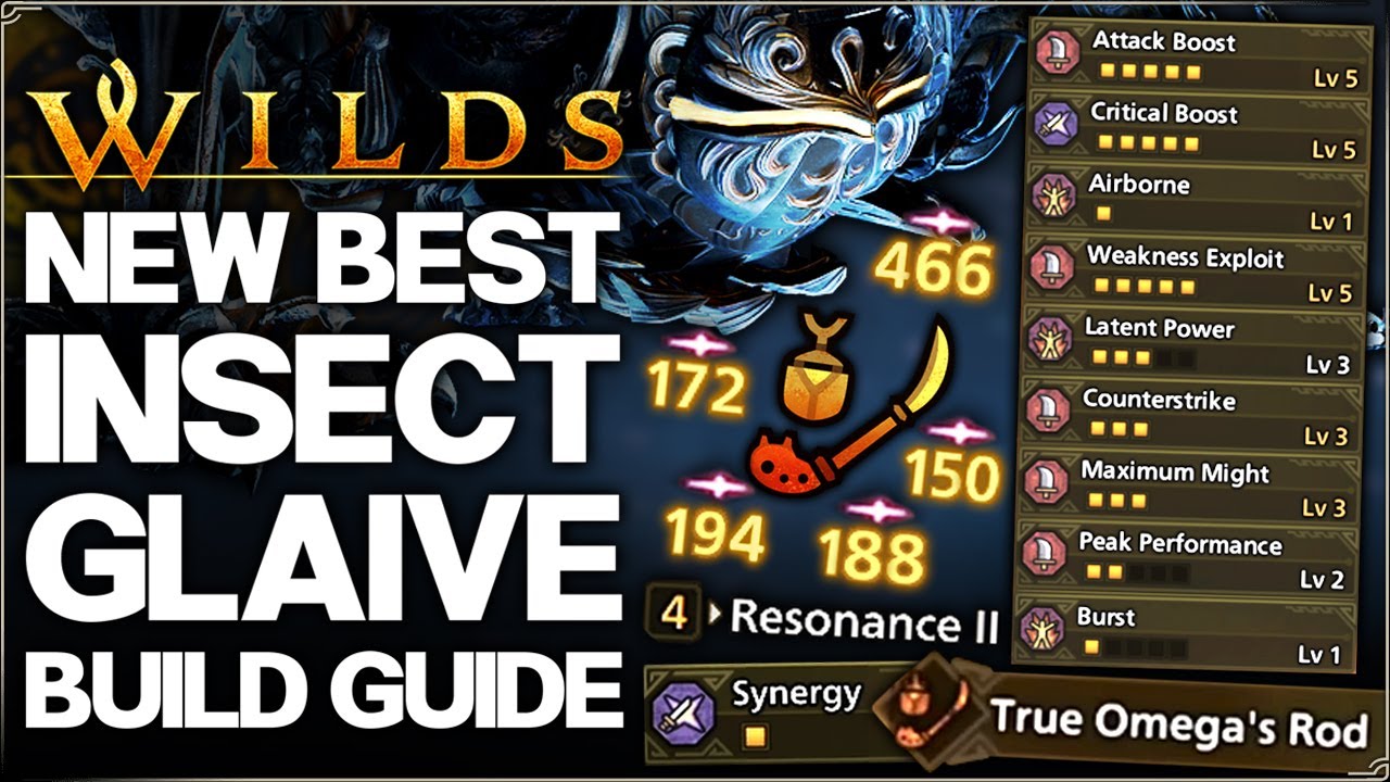 Monster Hunter Wilds - New Best OP Insect Glaive Build - Highest Damage - Title Update 3 Set Guide!