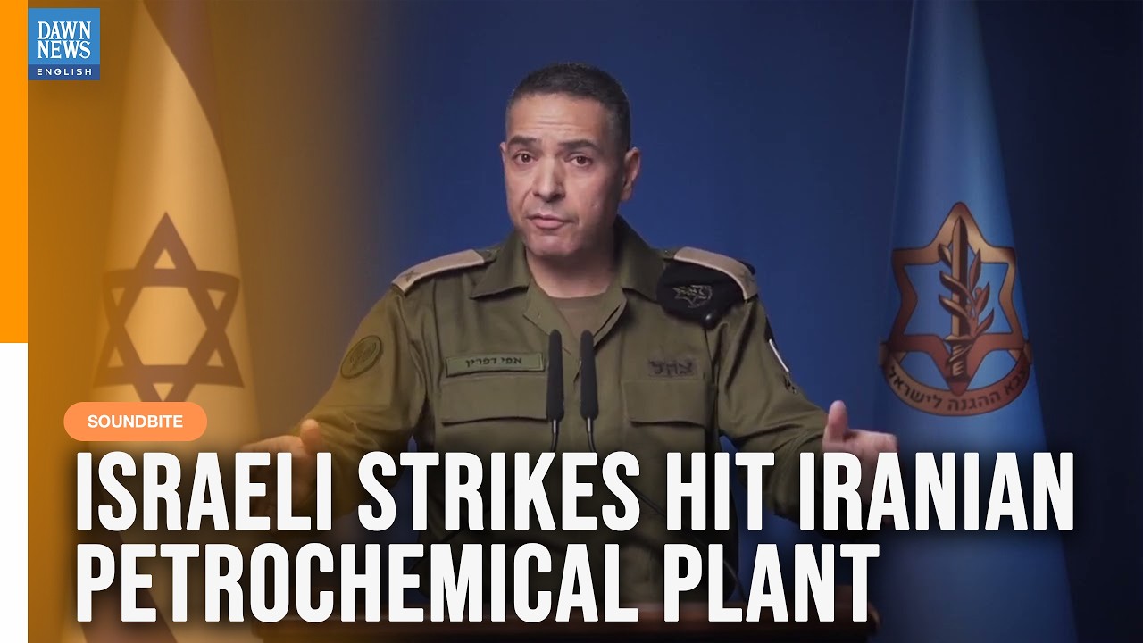 Israeli Army Says Strikes Hit Iranian Petrochemical Plant | Dawn News English