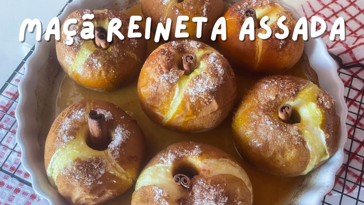 MAÇÃ REINETA ASSADA | A MELHOR QUE EU JÁ COMI 🍏 | receita COZINHA PARA INICIANTES 🫕
