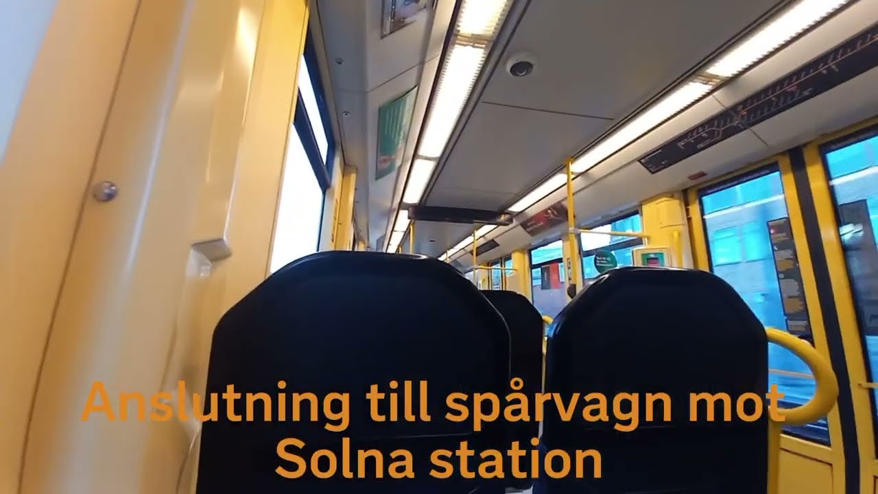 [FÖRSTA TÅG RESA] Tvärbanan SL A32 resa från Alvik till Norra Ulvsunda.