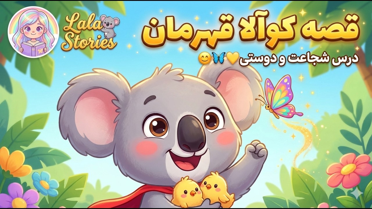 قصه کوآلا قهرمان 🐨🦅 درس شجاعت و دوستی برای بچه‌ها |عمو لالا 😄✨