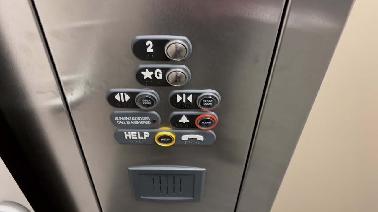 Farm Doors! ThyssenKrupp Signa4 Hydraulic Elevator at Blue Bell Creameries in Brenham, TX.